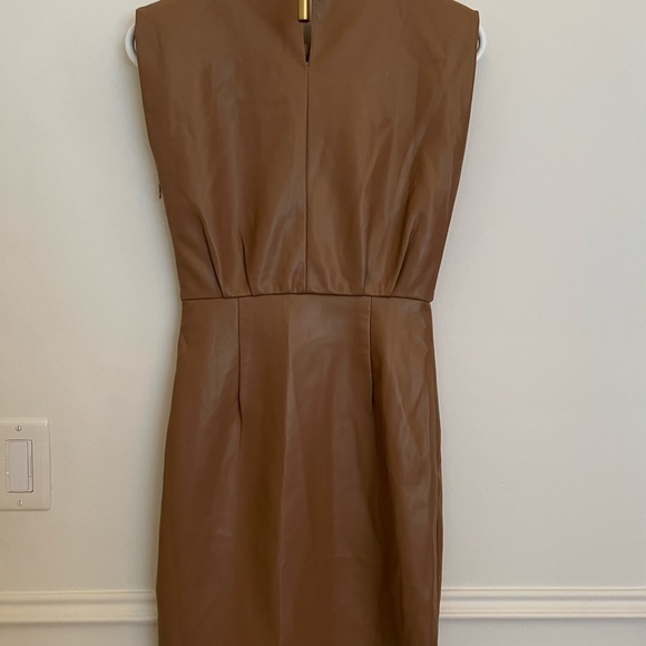 Bishop + Young Vegan Leather Shift Dress. - Picture 2 of 3